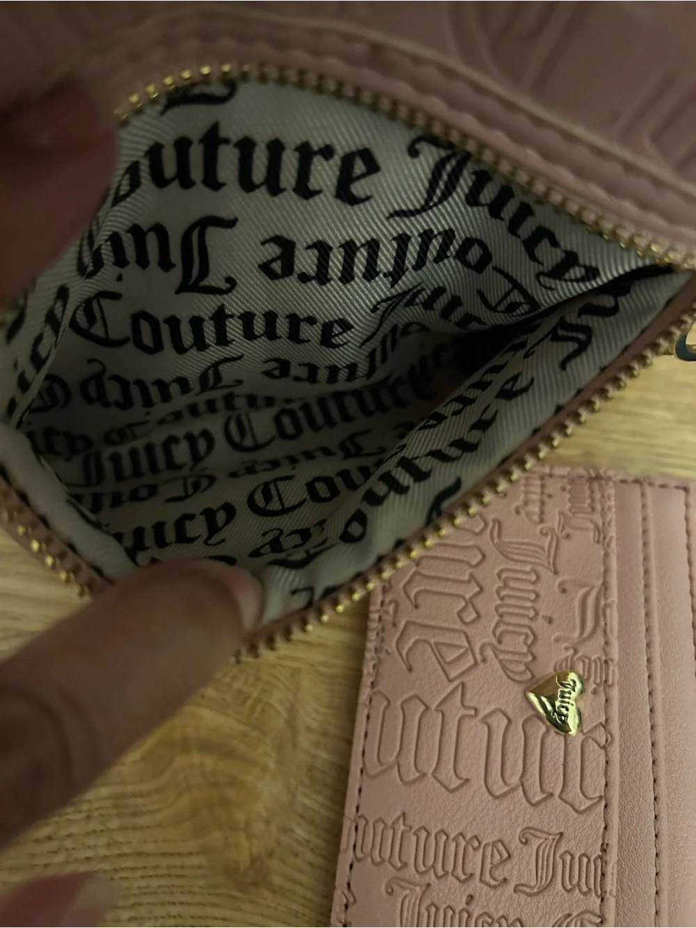 Juicy Couture Blush Pink Mini Backpack with Card Holder